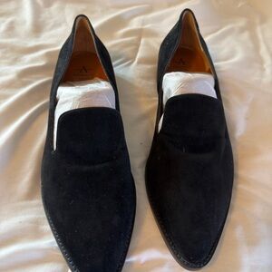 Aquatalia Golda Women's Black Suede Flats